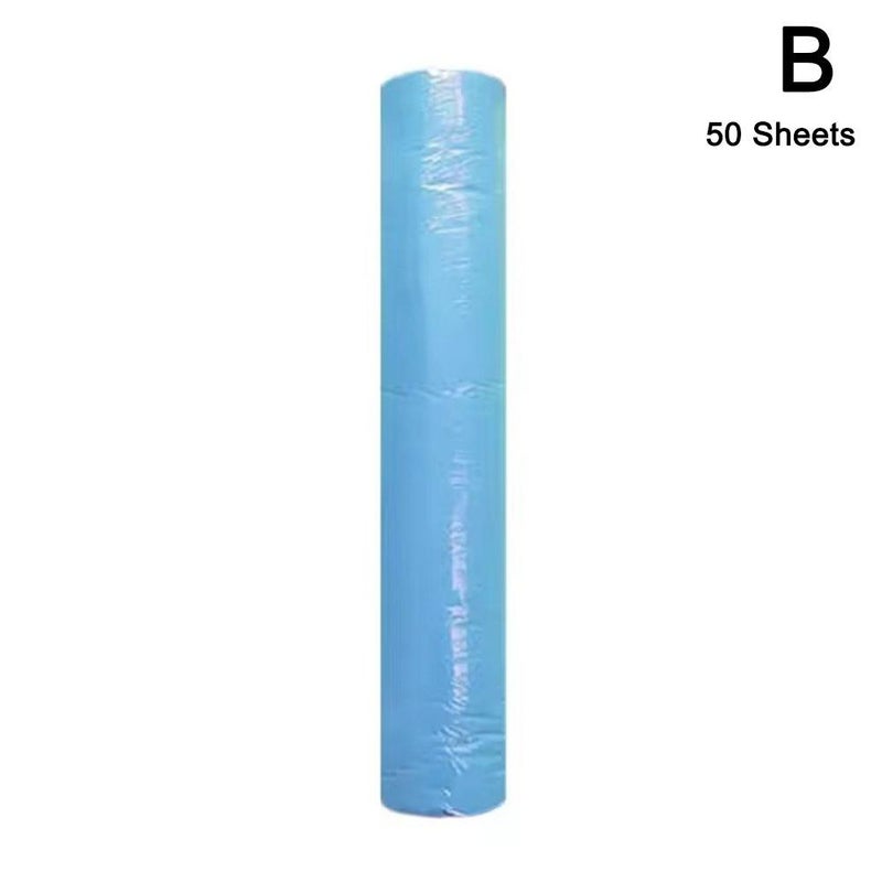 7053cm50 sheets Disposable foot mat towel, non-woven fabric, beauty salon spa massage bed mat towel, foot bath pillow towel